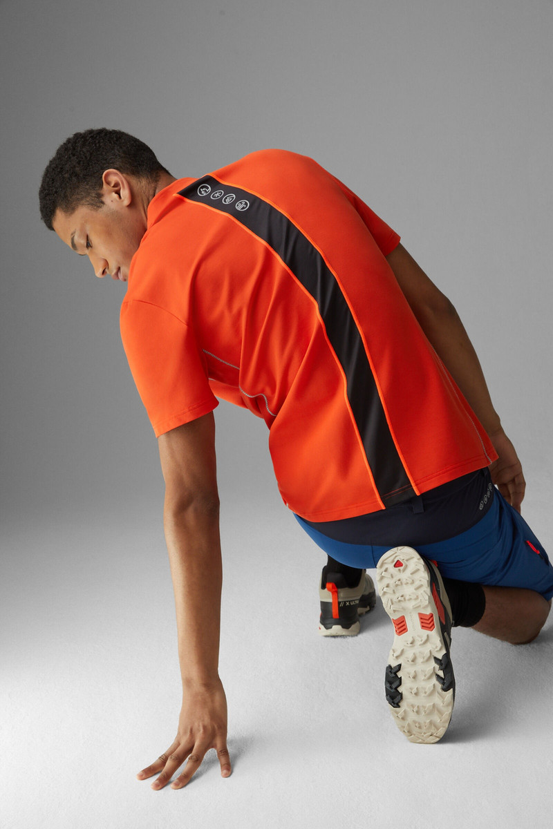 Abraham Functional polo shirt in Red 3