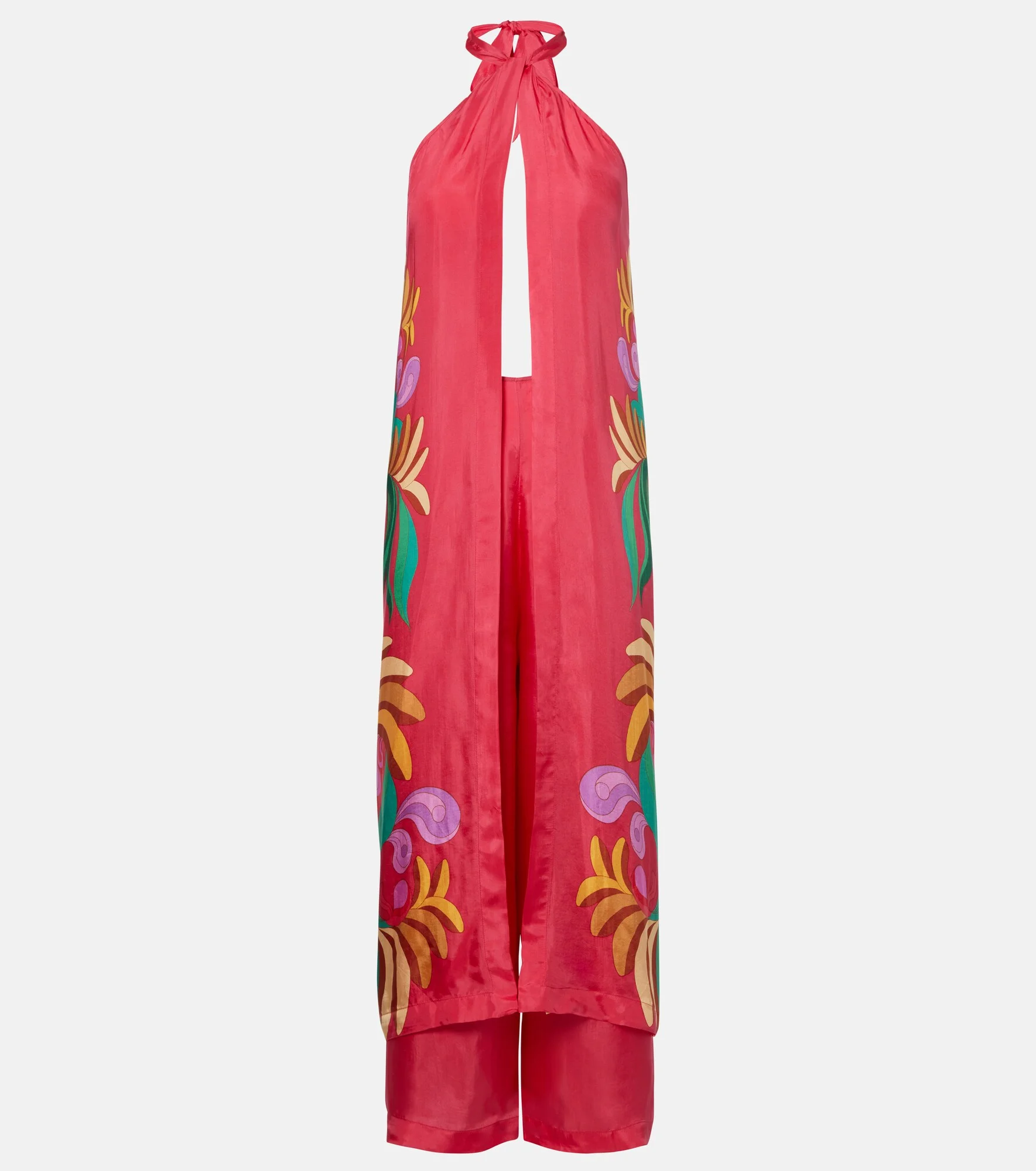 Banana Queen printed halterneck jumpsuit - 1