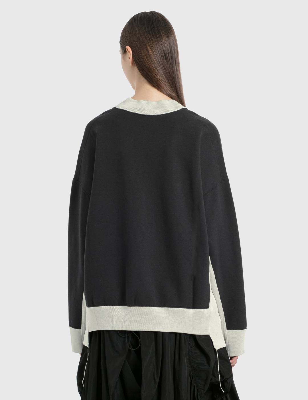 Paneled Asymmetric Sweatshirt - 2