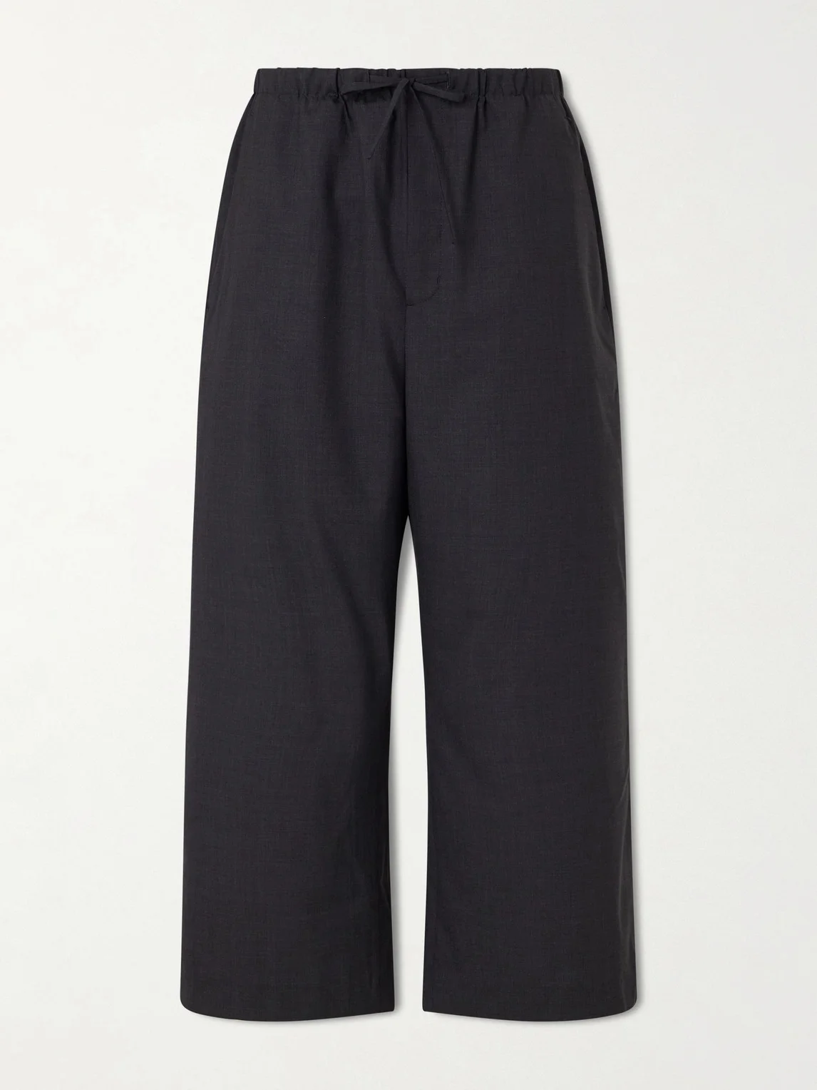 Straight-Leg Wool Trousers - 1