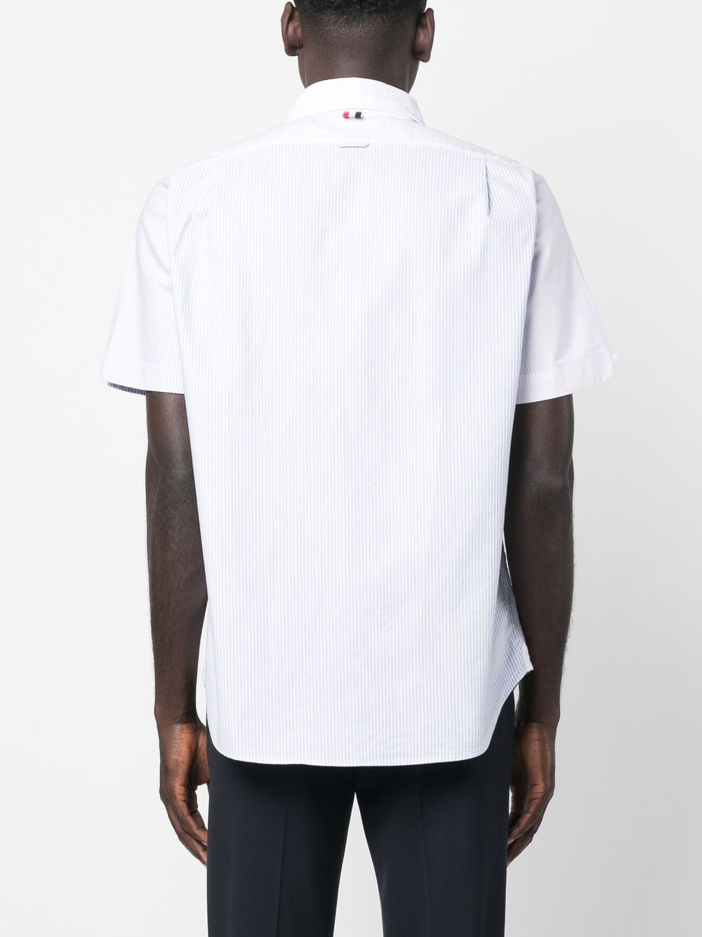 short sleeve striped shirt - 4