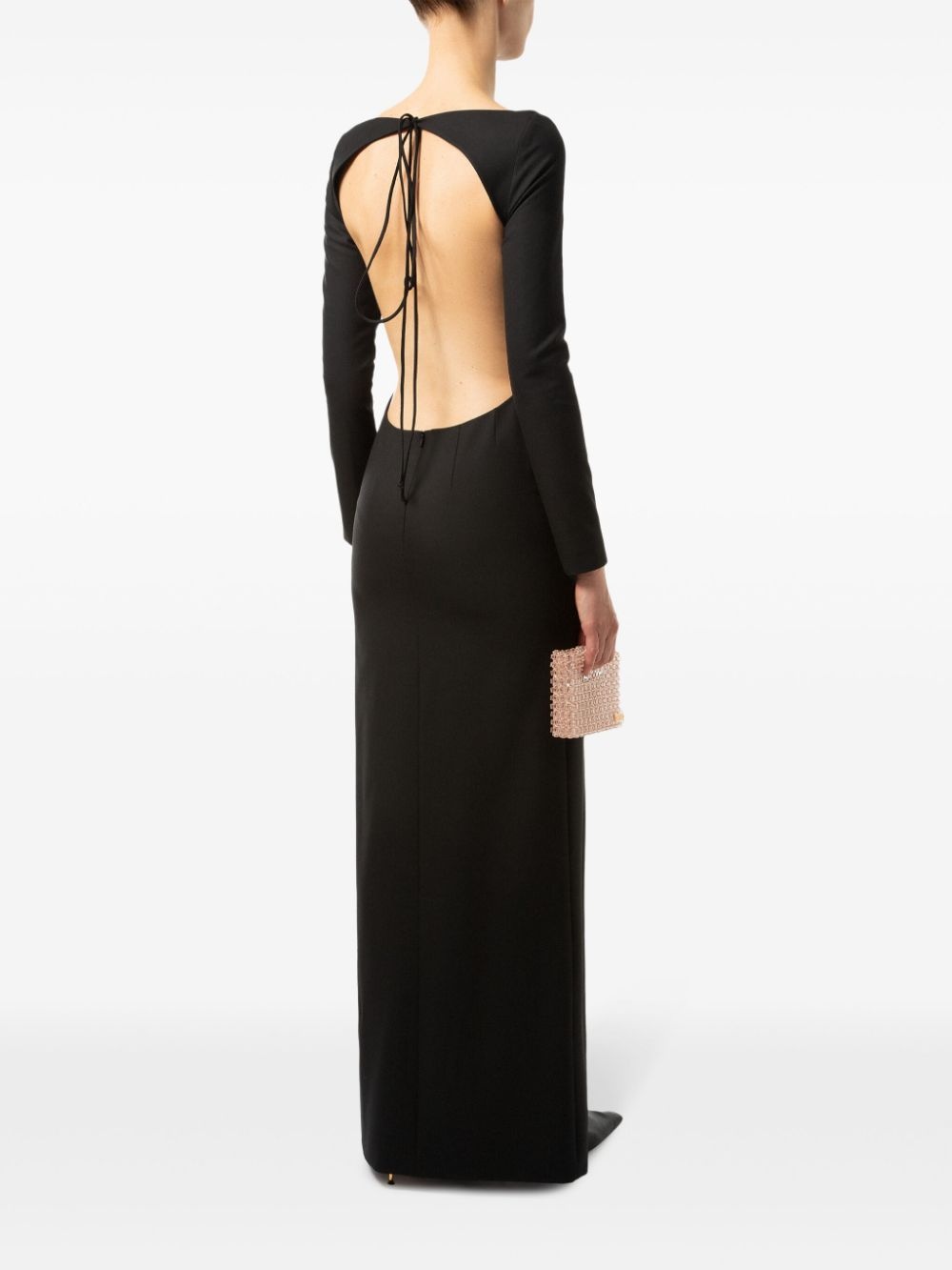 cut-out open-back maxi dress - 3