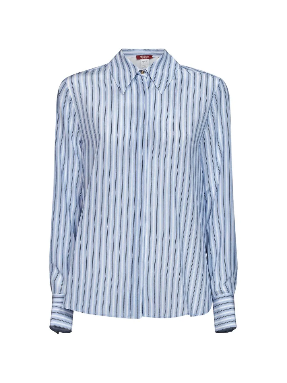 striped silk shirt - 1