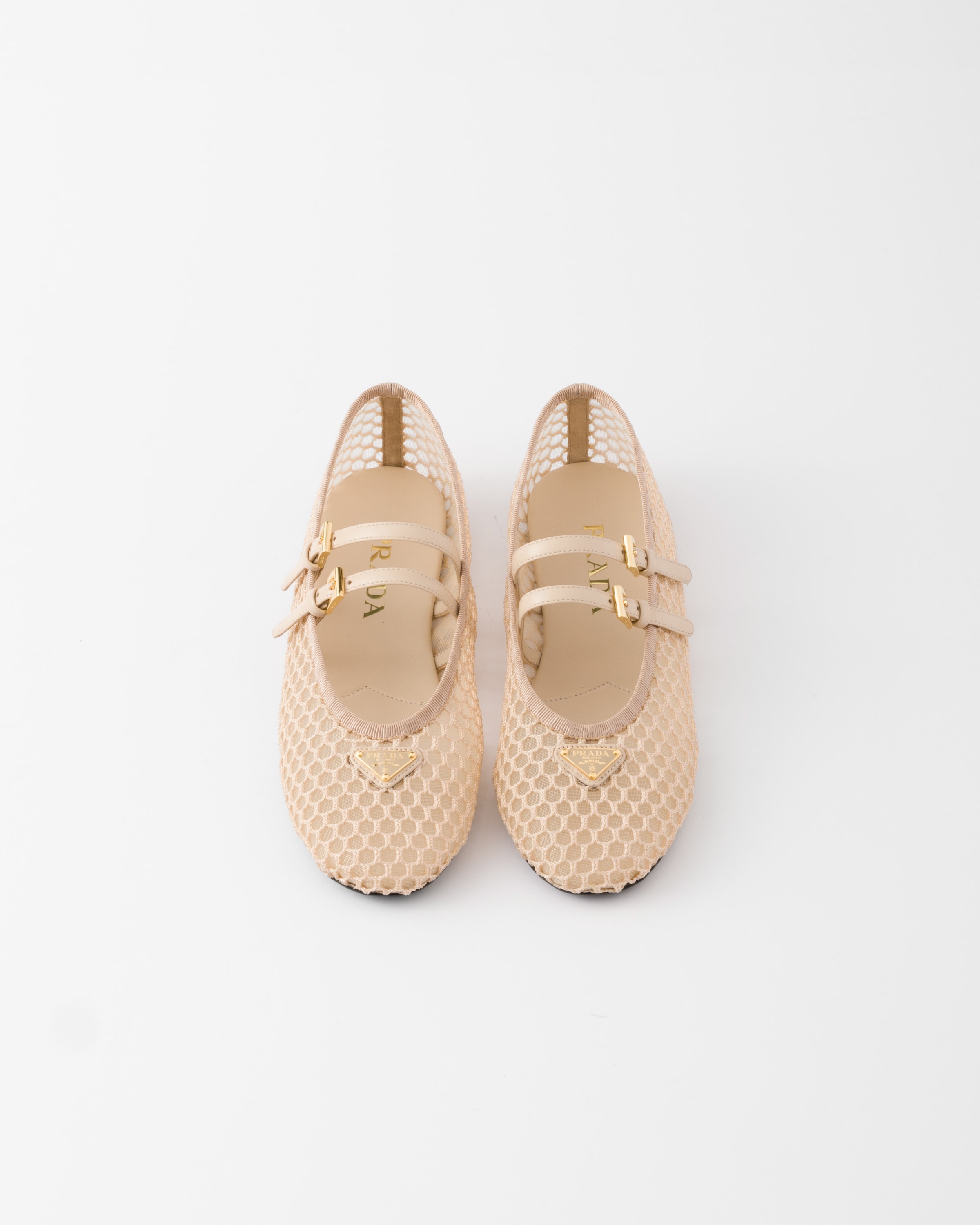 Mesh fabric ballerinas - 3