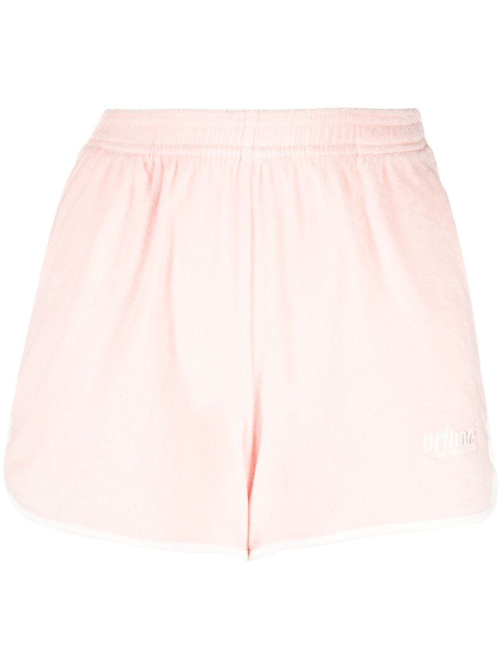 logo-embroidered cotton shorts - 1
