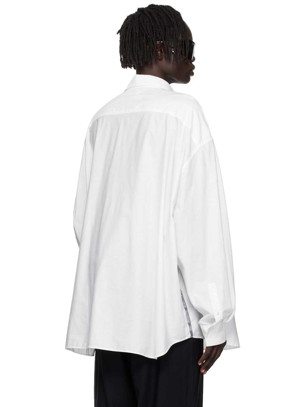 White Button-Up Shirt - 3