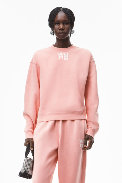 alexanderwang.t PUFF LOGO SWEATSHIRT IN STRUCTURED TERRY outlook