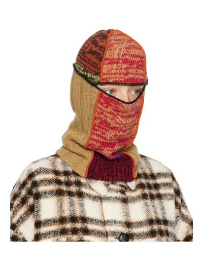 Marni Yellow & Red Patchwork Balaclava outlook