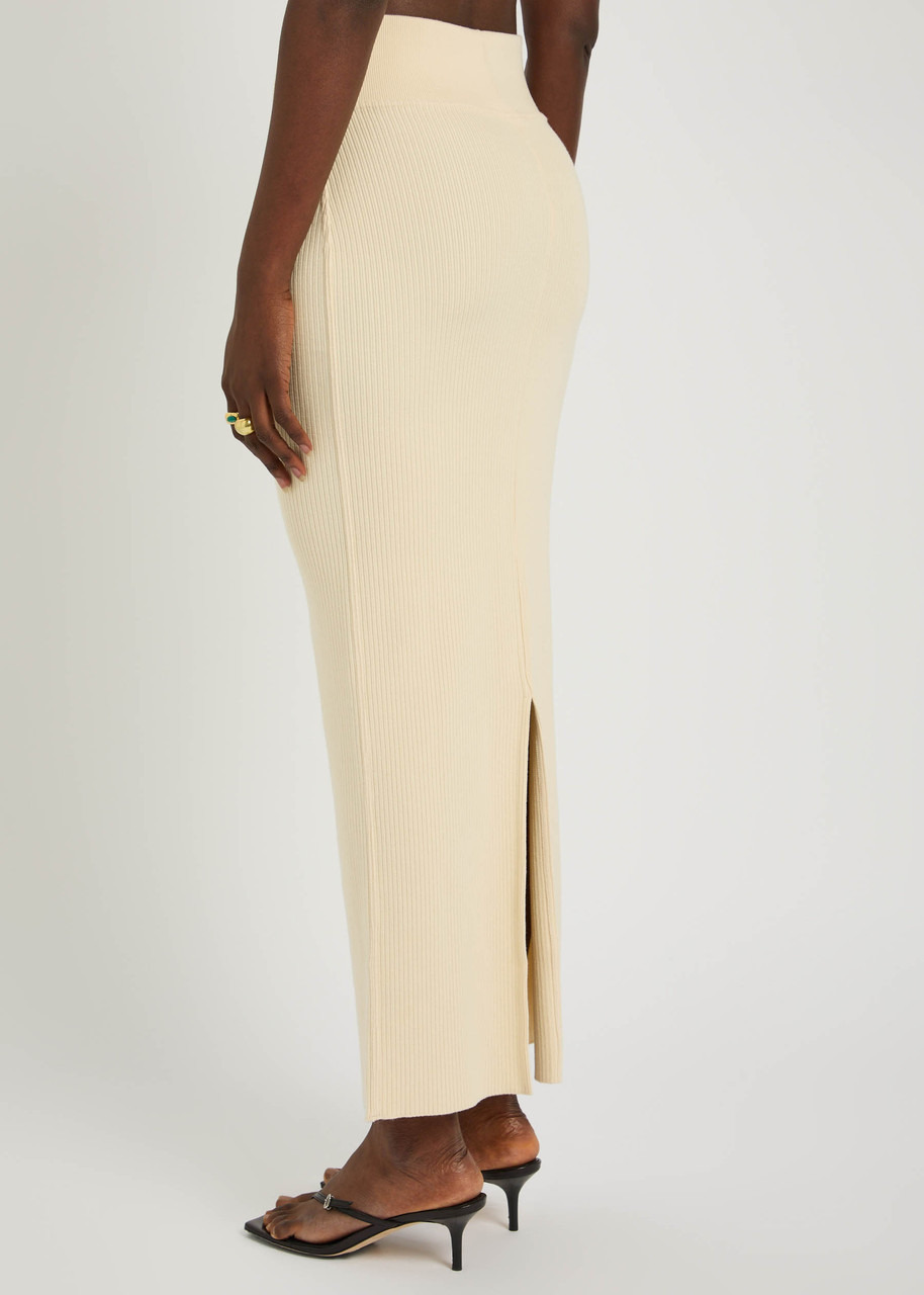 Wardrobe.nyc Ribbed Knit Midi Skirt - 3