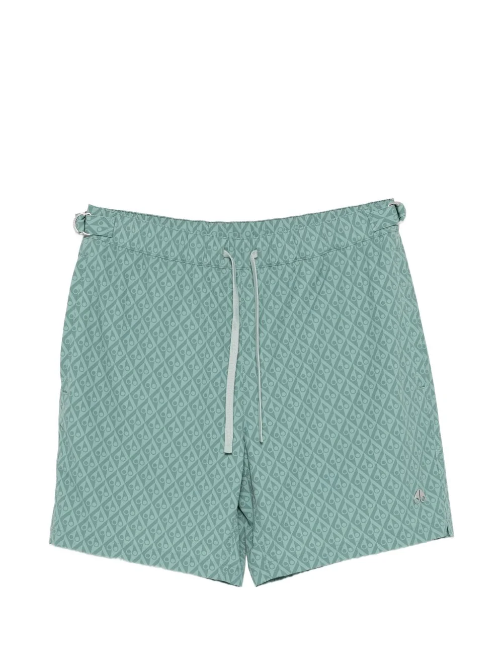 drawstring patterned swim shorts - 1