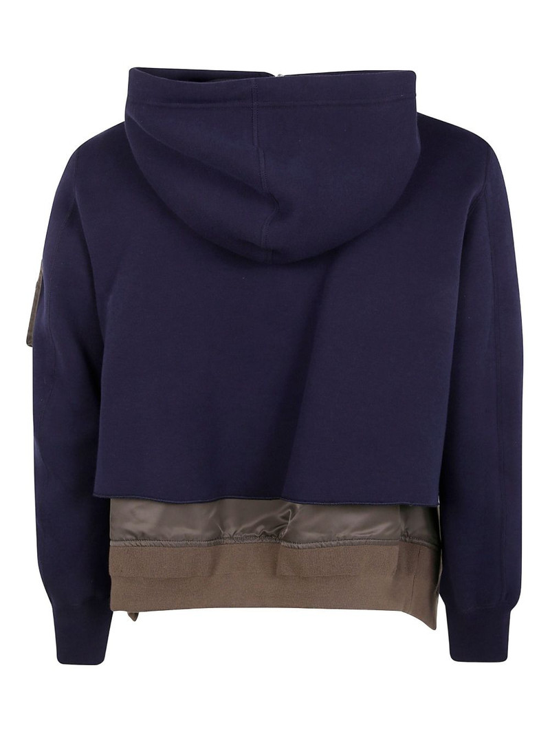 sacai zip-up pocket hooded jacket outlook
