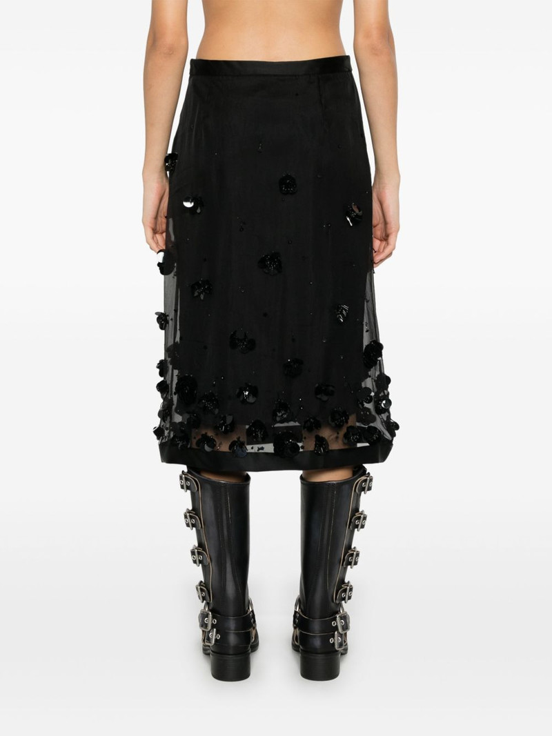 bead-embellished midi skirt 4