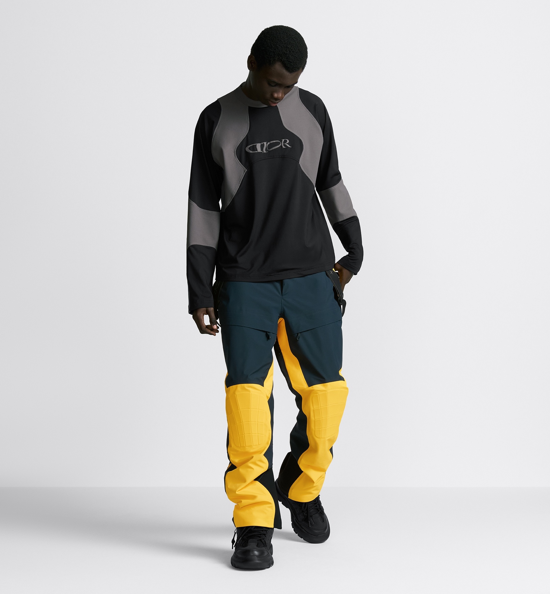 DIOR AND DESCENTE AND LEWIS HAMILTON Ski Pants with Suspenders - 3