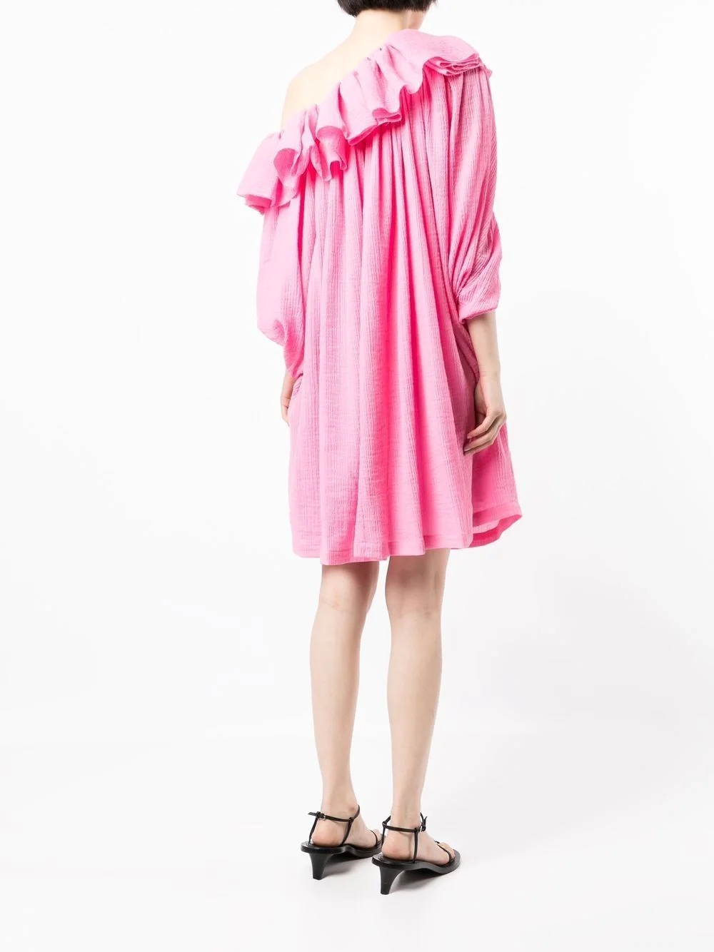 ruffled one-shoulder dress - 4