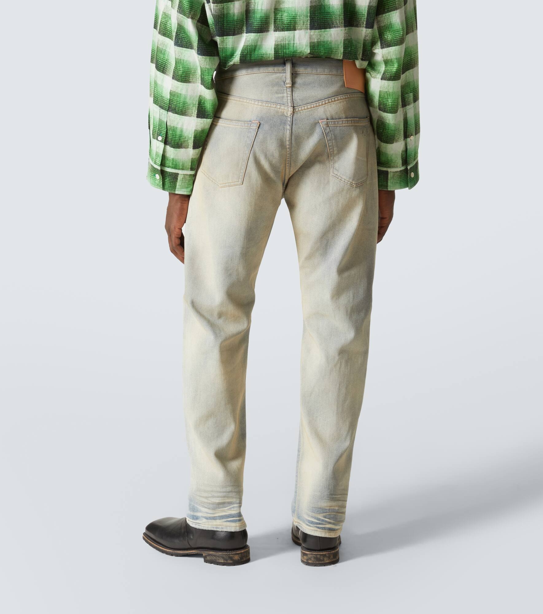 Mid-rise straight jeans - 4
