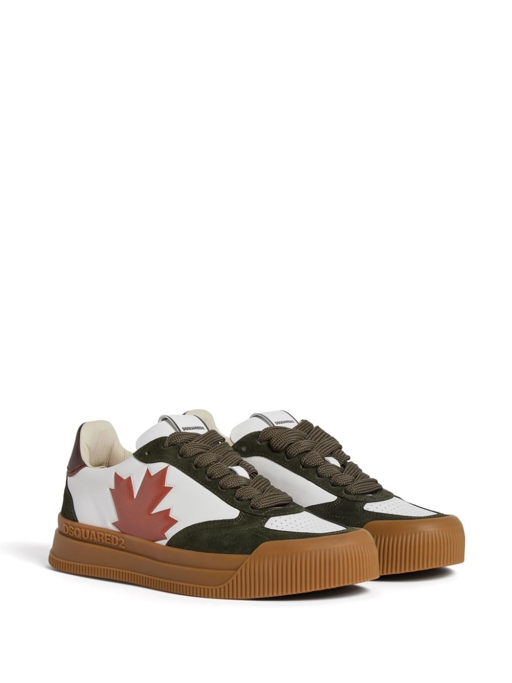 logo-print low-top sneakers - 2