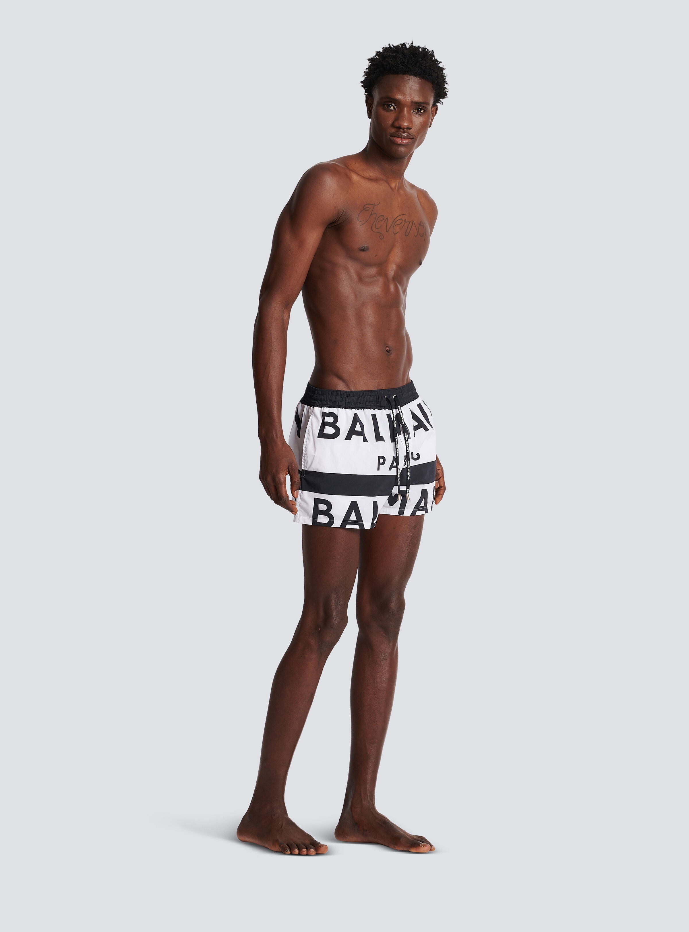 Balmain logo swim shorts - 3