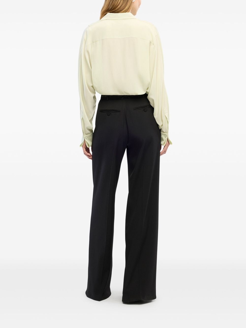 pleated wrap shirt - 4