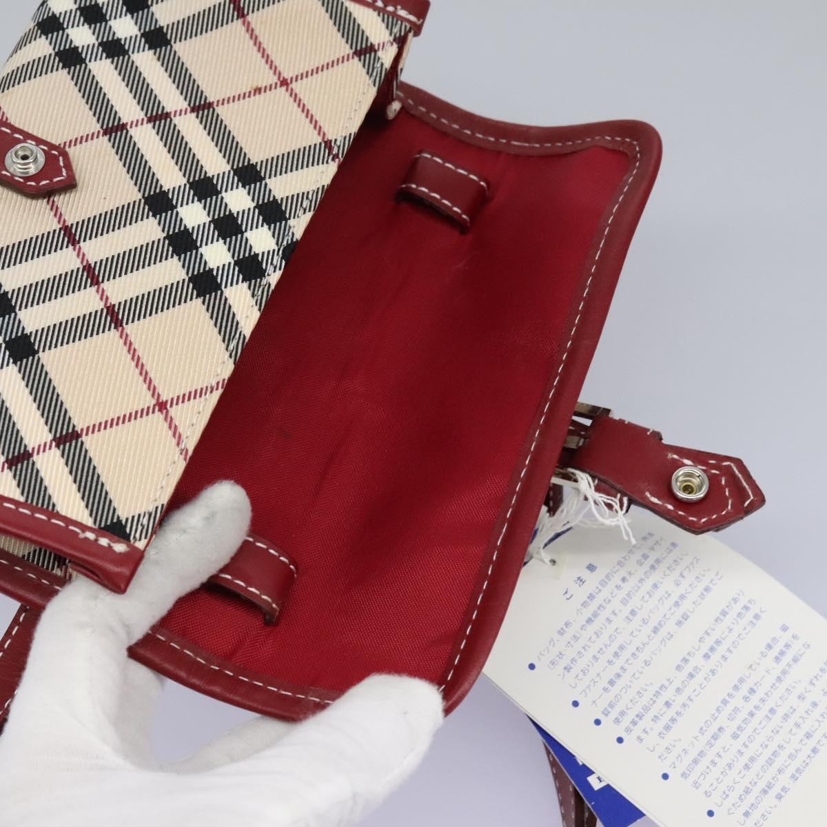 Burberry Nova Check Blue Label Waist Bag Canvas Beige - 10