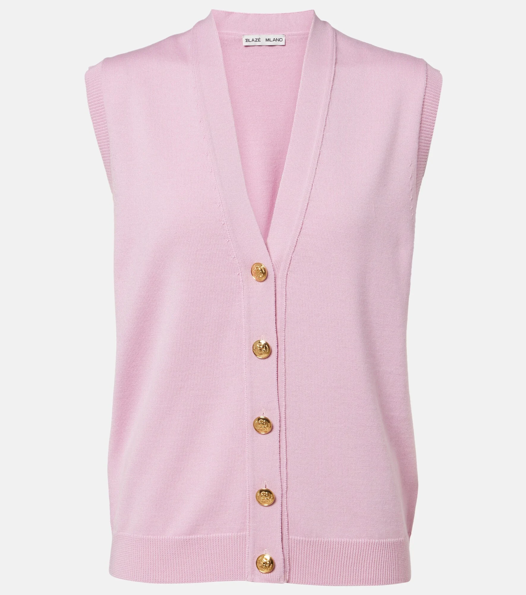Sebright wool, silk, and cashmere vest - 1