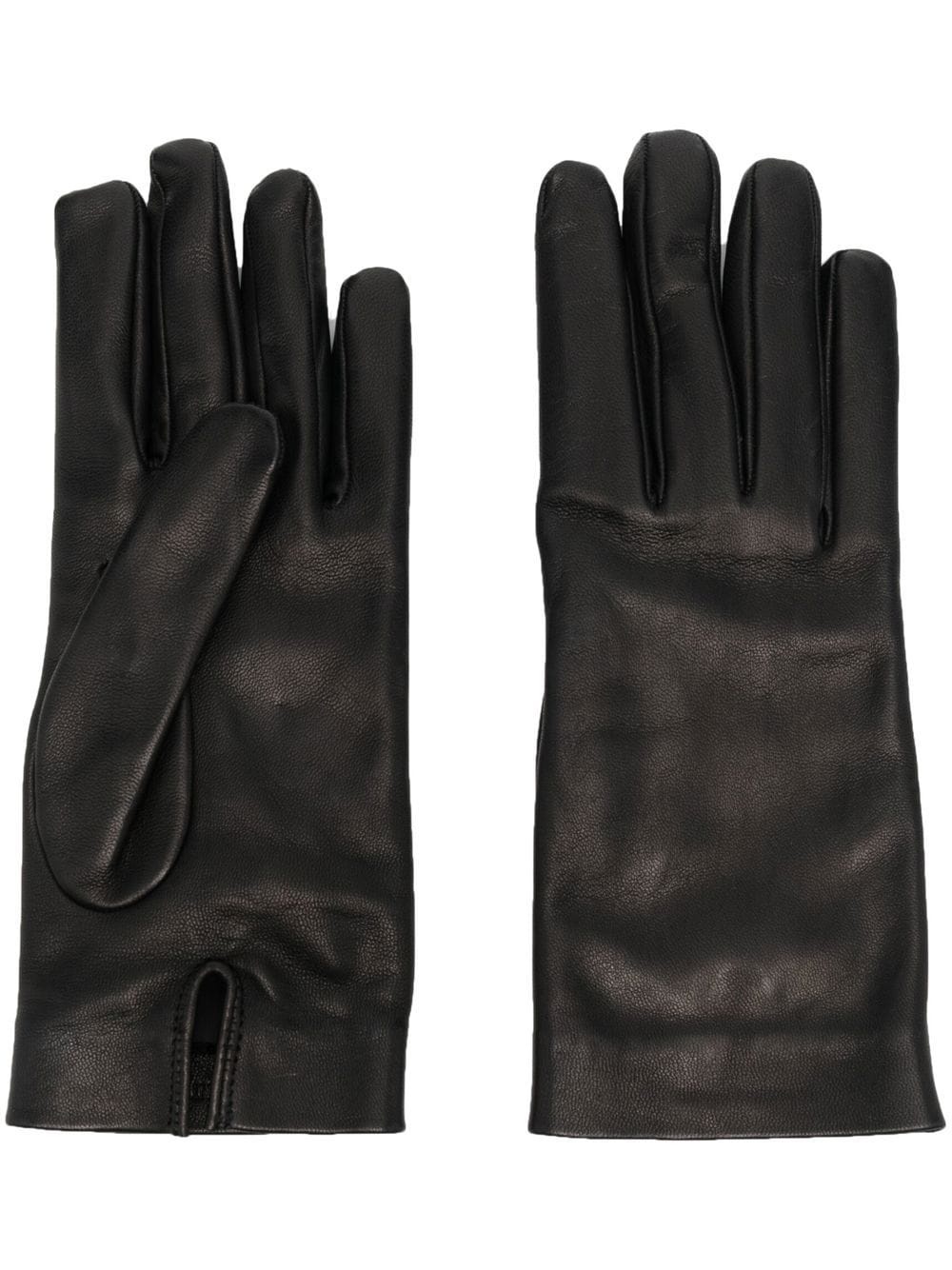 silk-lined leather gloves - 1