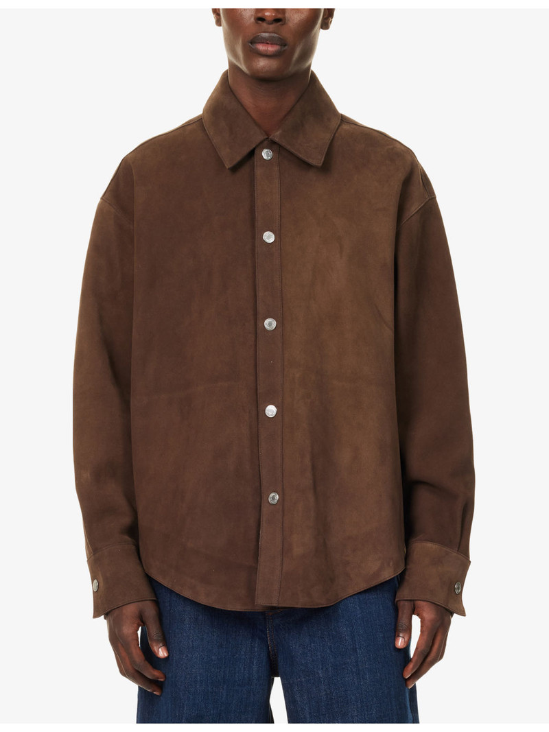 Ami de Coeur Buttoned Suede Overshirt 3