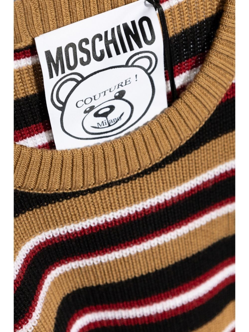 striped virgin wool jumper - 5