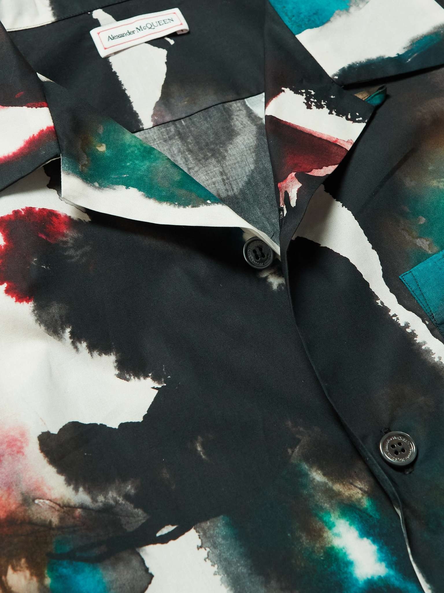 Convertible-Collar Printed Cotton-Poplin Shirt - 5
