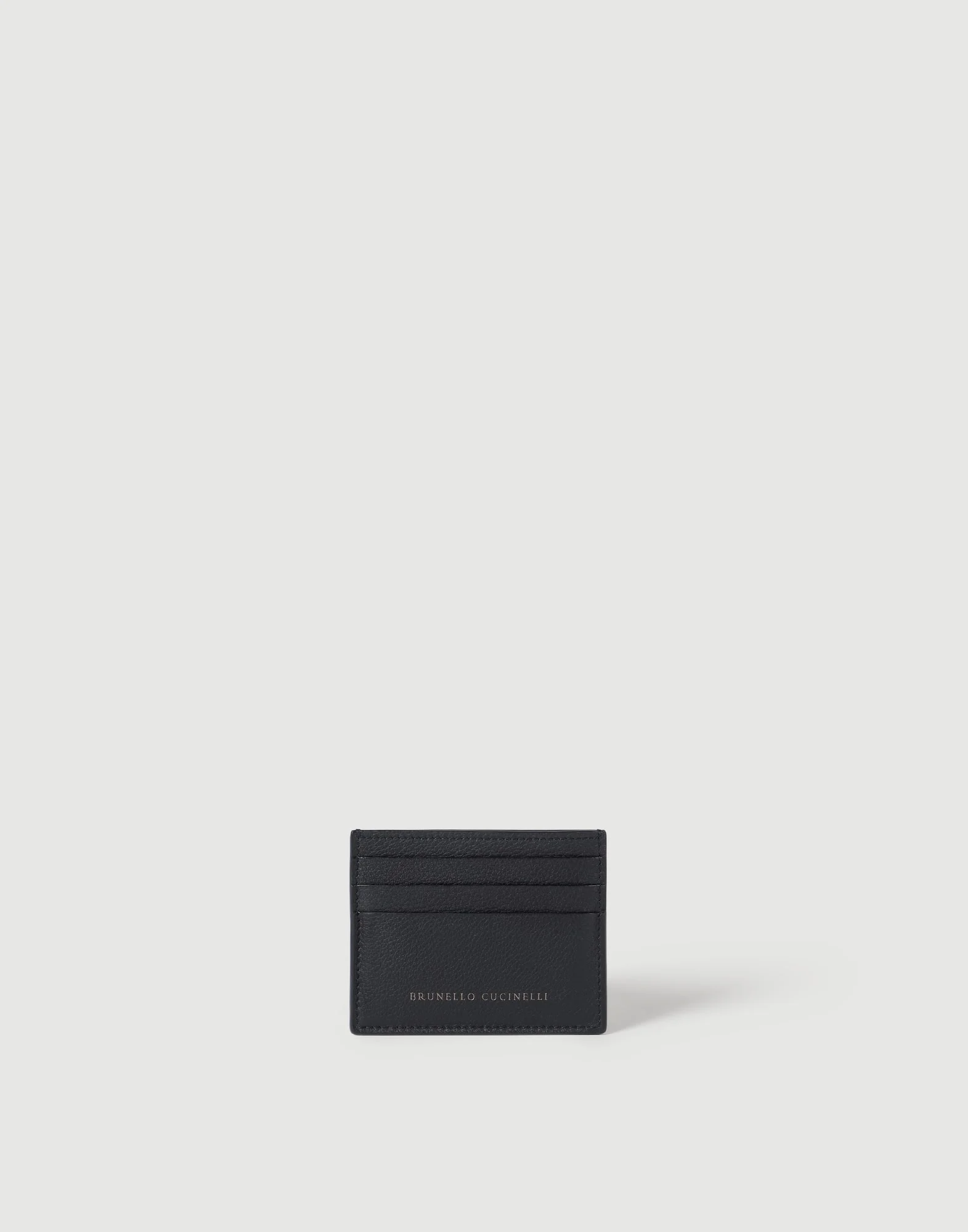 Grained calfskin card case - 1
