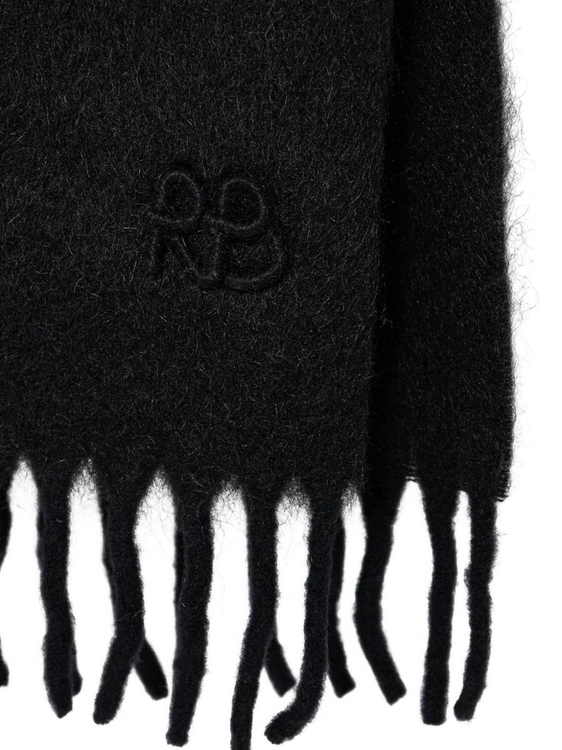 RUSLAN BAGINSKIY logo-embroidered scarf outlook