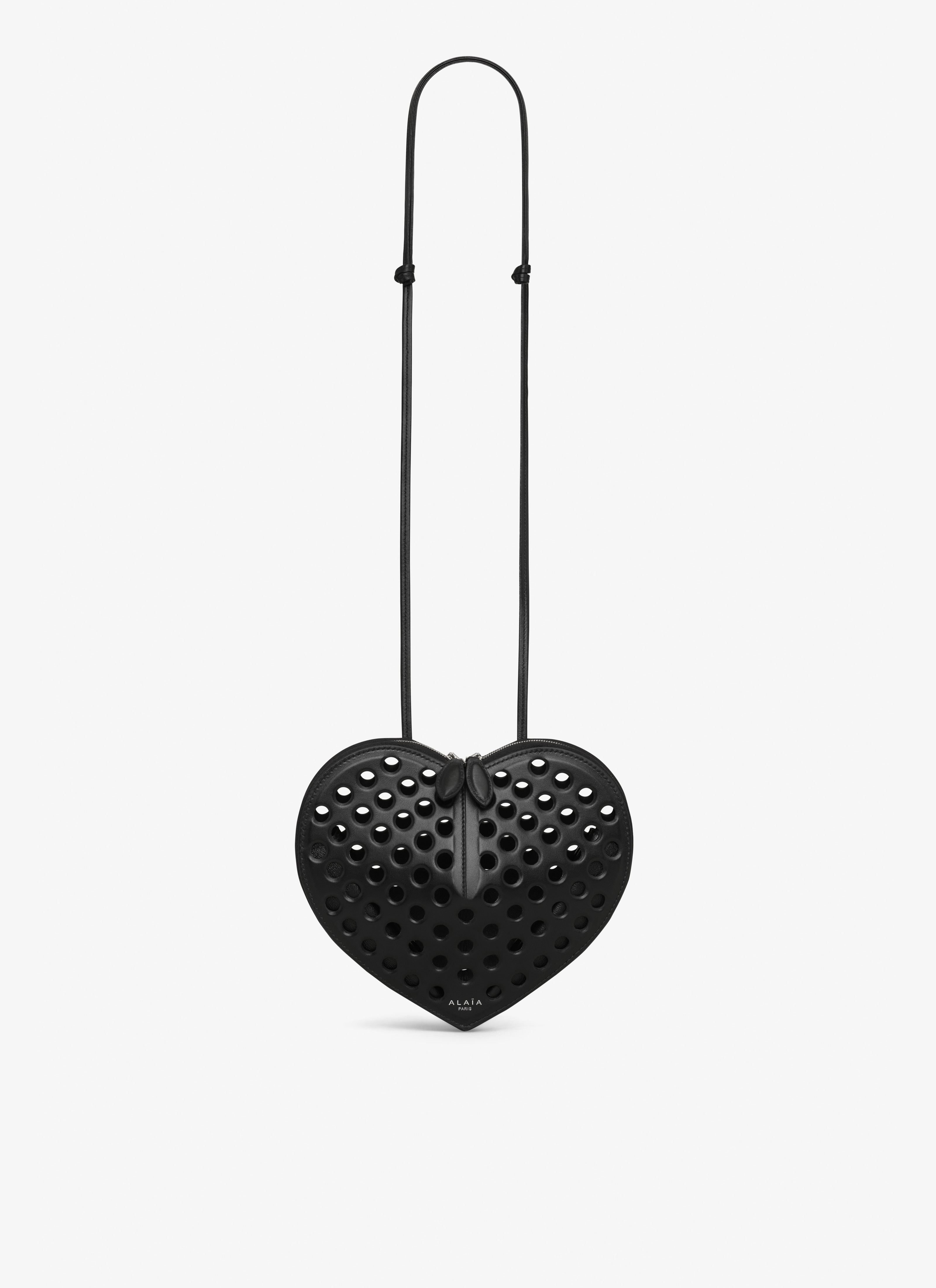 LE CŒUR BAG IN PERFORATED LAMBSKIN - 1