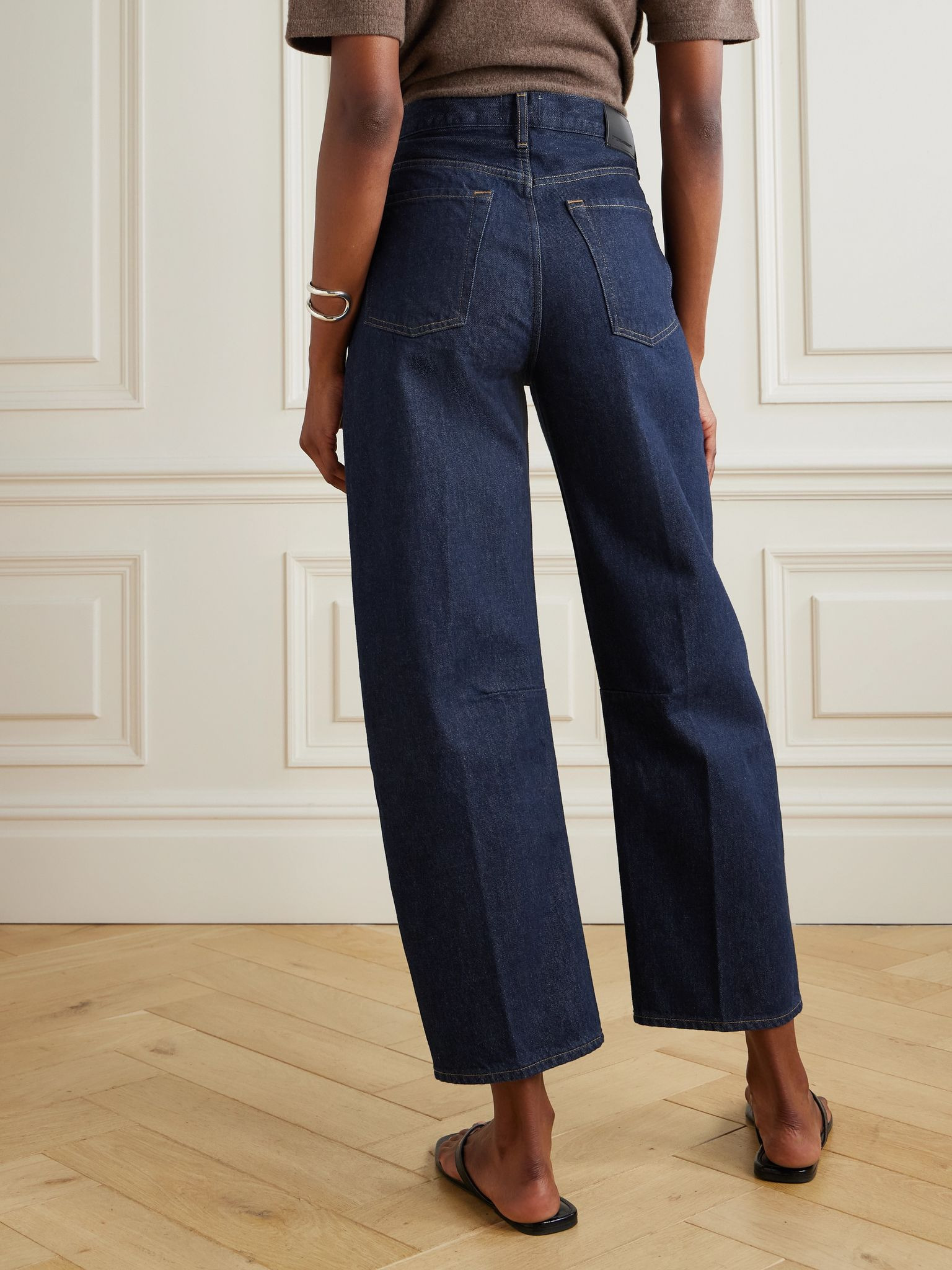 Miro mid-rise barrel-leg jeans Dark denim - 4