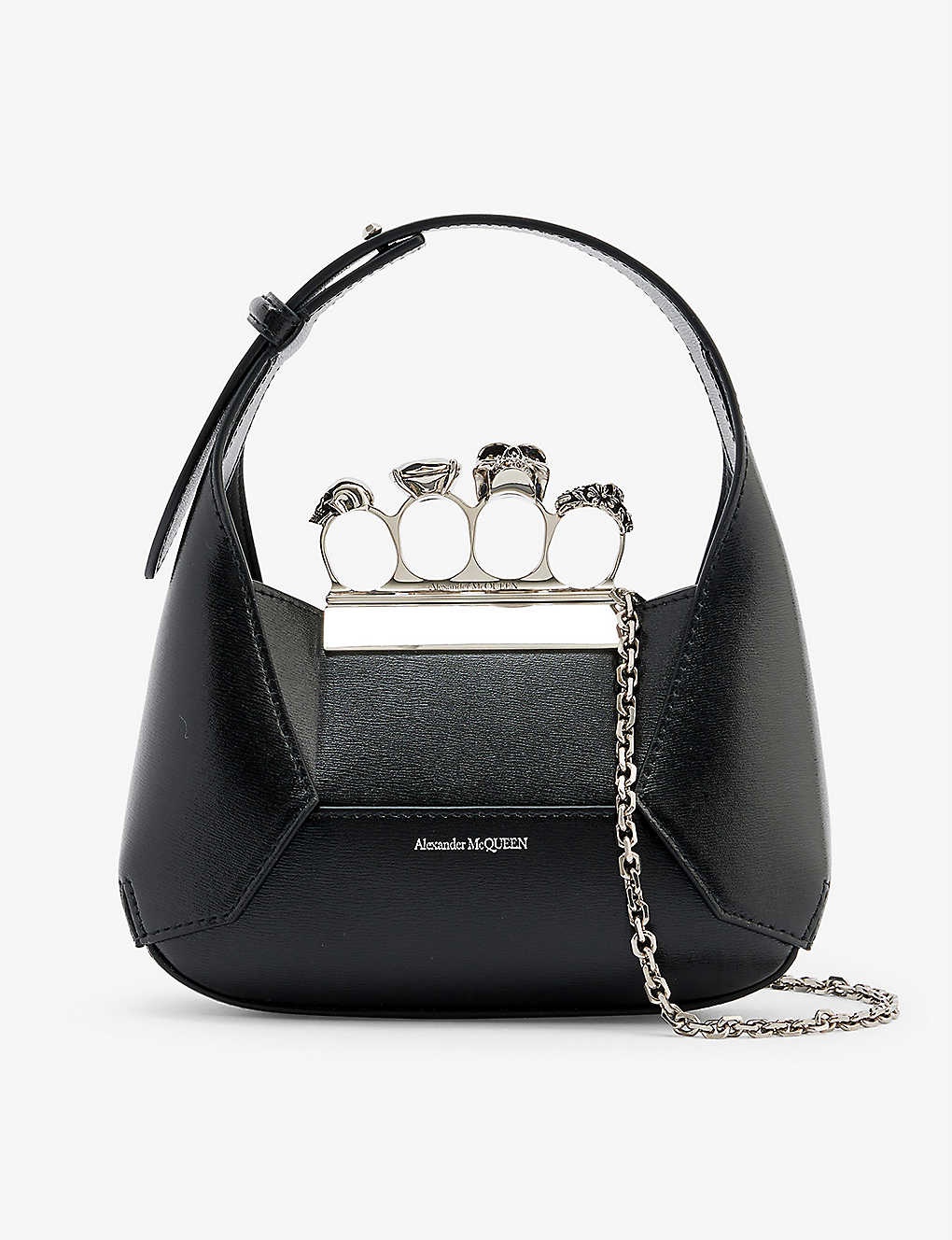 The Jewelled Hobo mini leather hobo bag - 1