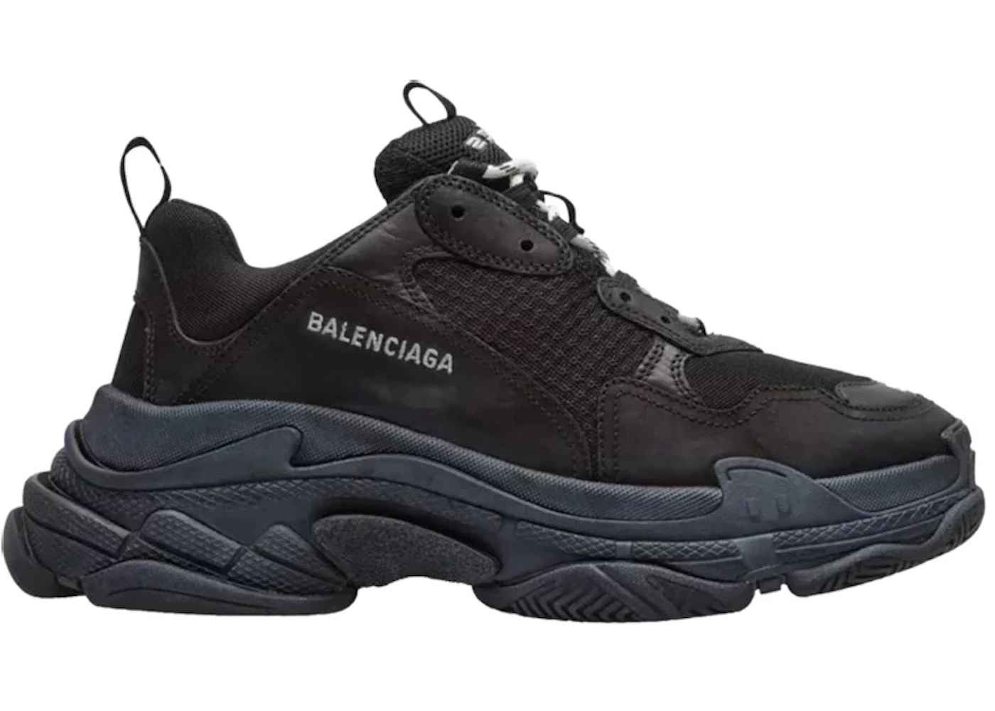 Balenciaga Triple S Black (Pre-Distressed) - 1