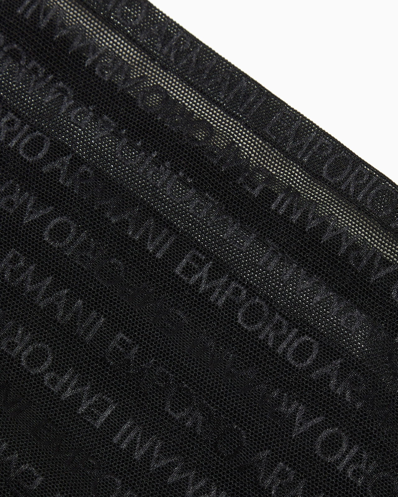 Two-pack of ASV recycled bonded mesh Brazilian briefs with all-over logo lettering - 4