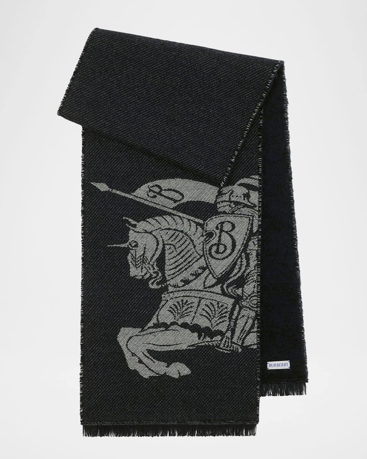 Equestrian Logo Wool Scarf - 2