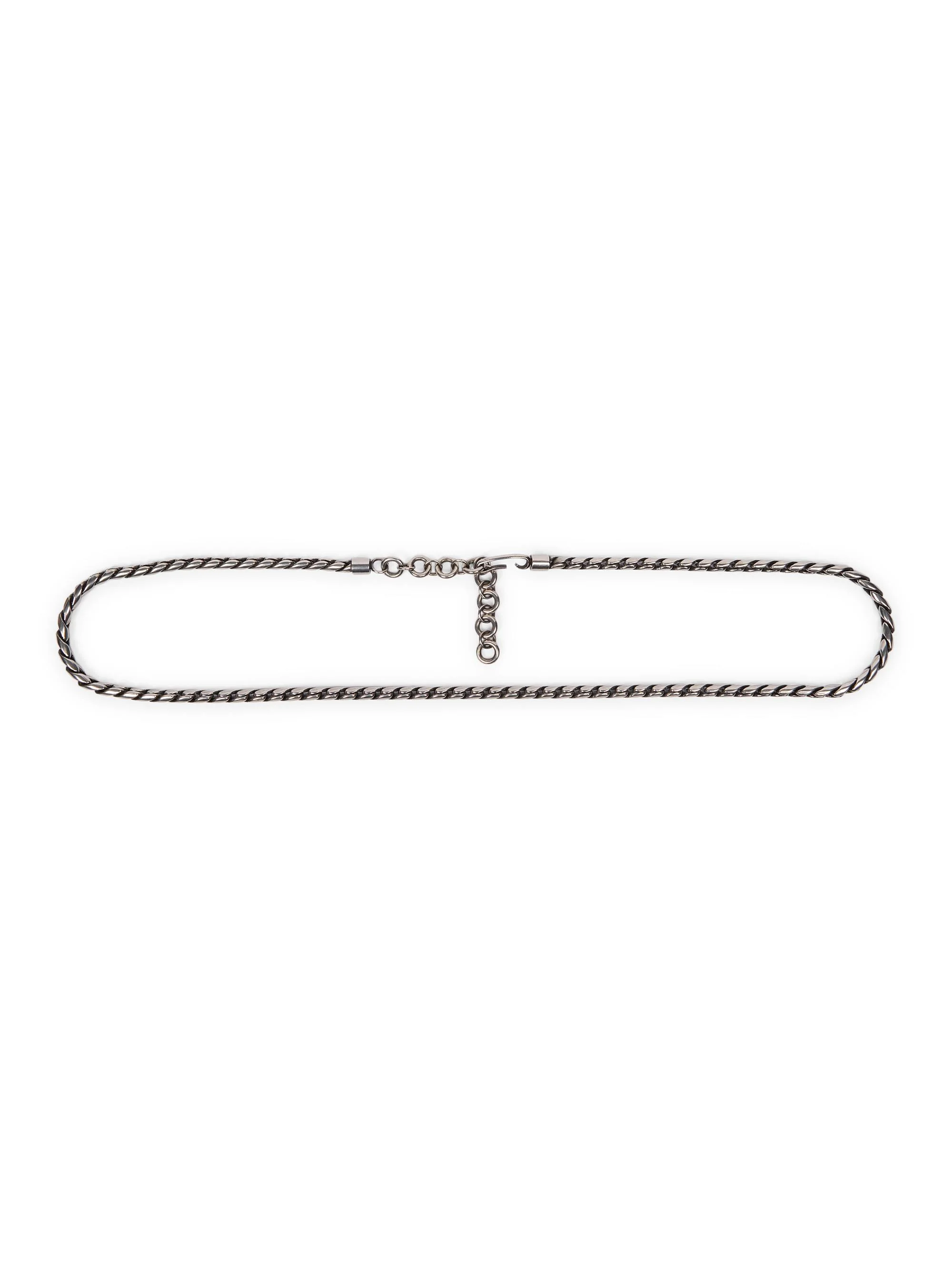 Men's Twisted Metal Chain Belt - Palladium - 1