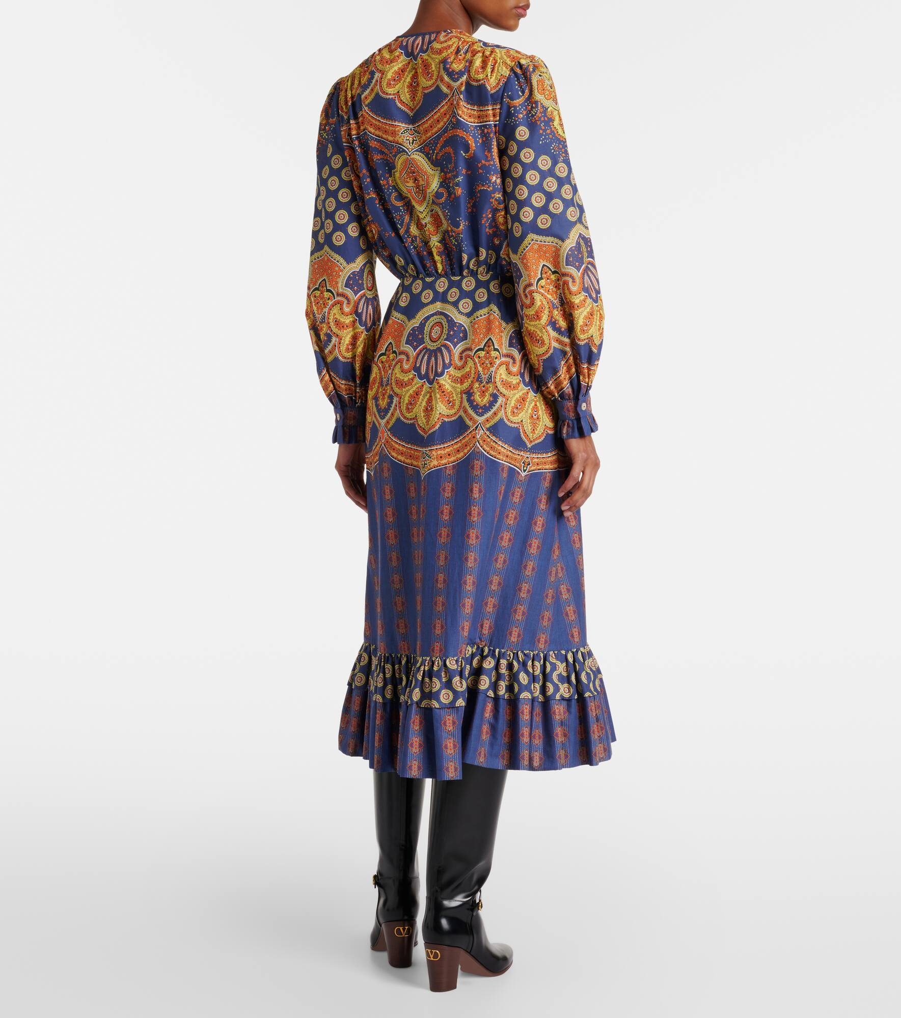 Voyage Imaginaire cotton midi dress - 3