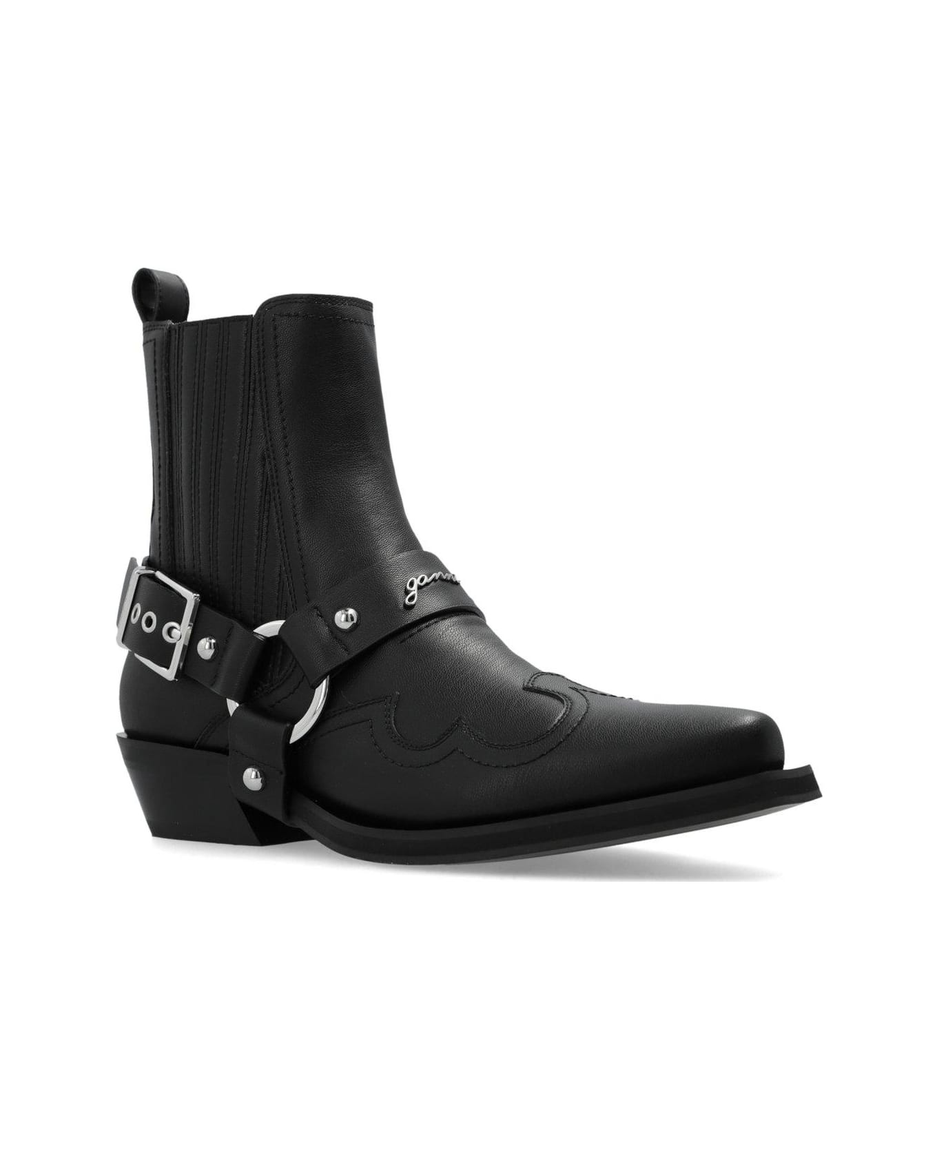 Buckle Fastening Western Chelsea Boots - 2