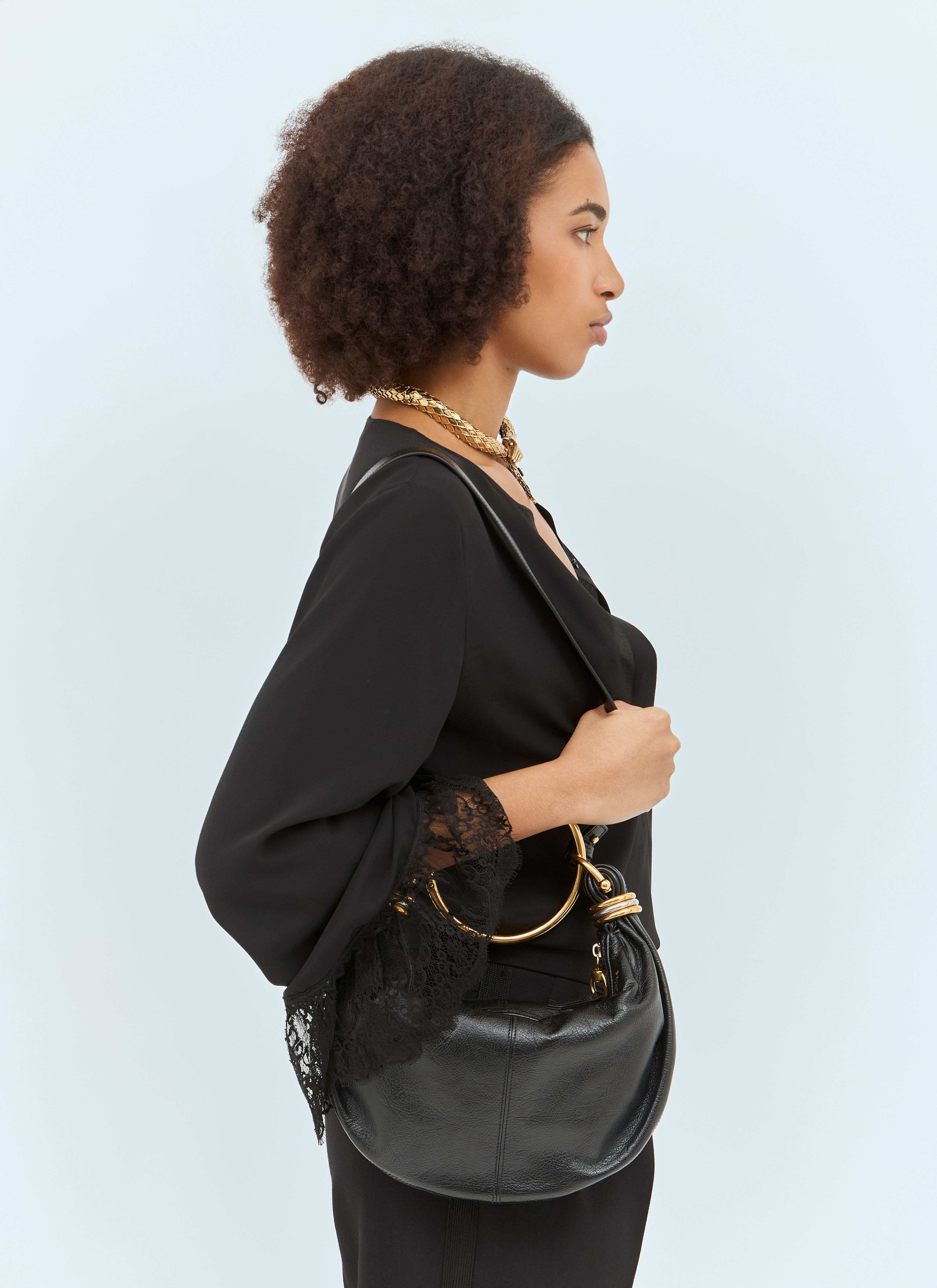 Small Bracelet Hobo Bag - 4