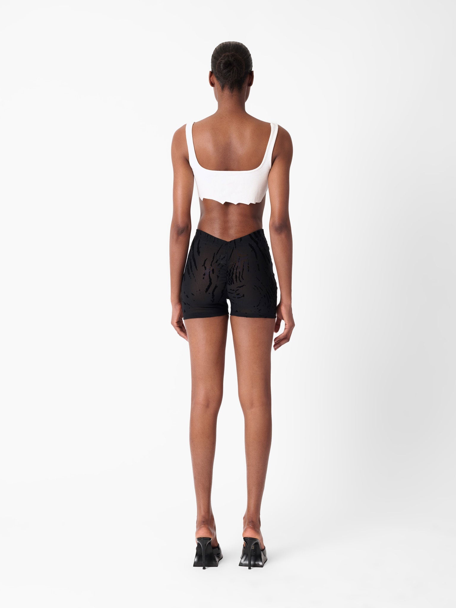 KNOCKOUT SHORTS BLACK ZEBRA PRINT - 4