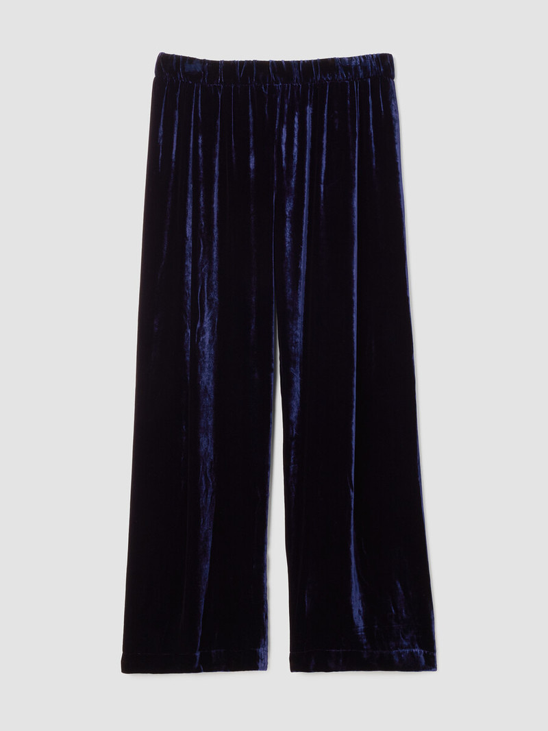 Velvet Pleated Straight Pant 1
