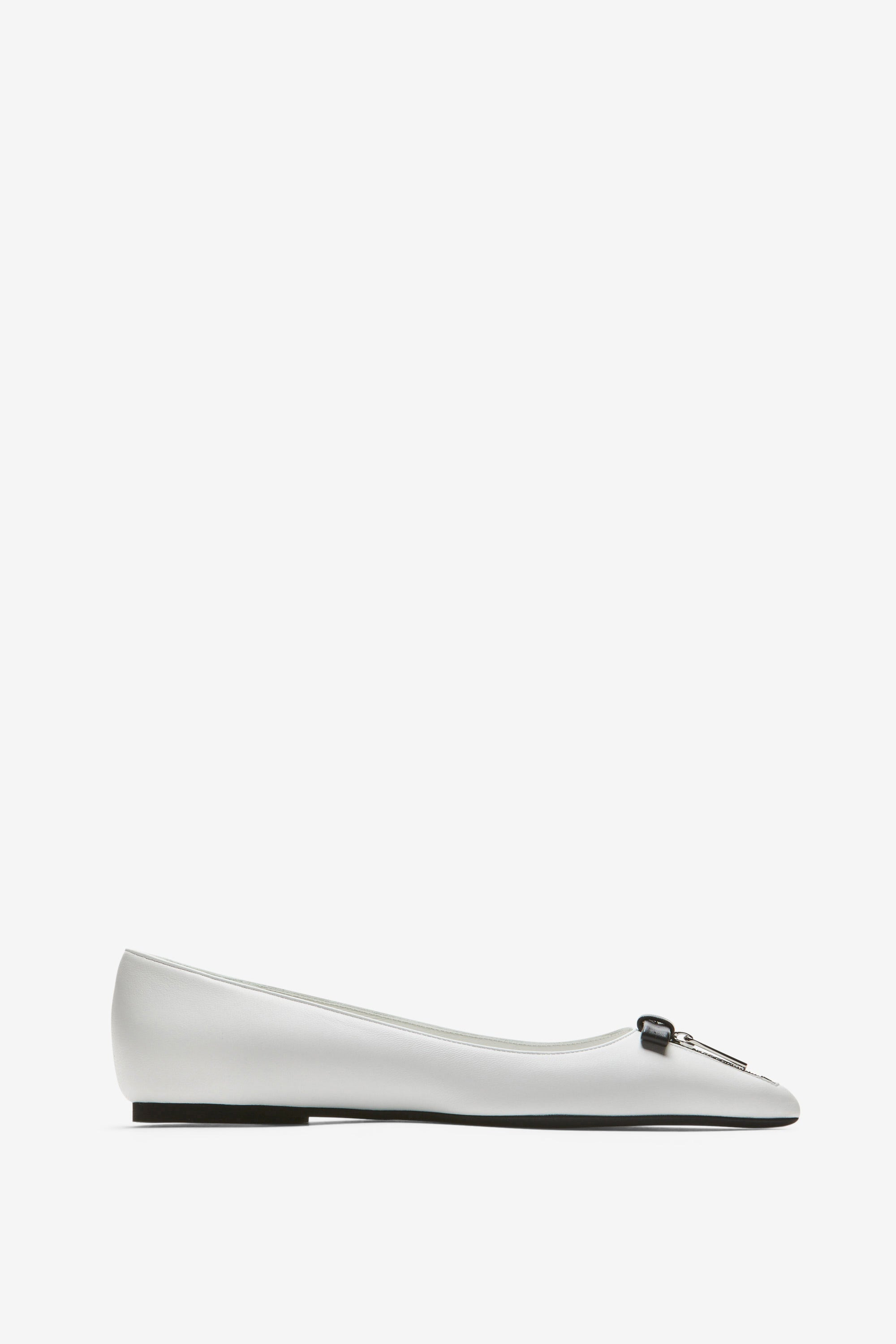 ZIP-DETAIL BALLET PUMPS - 1