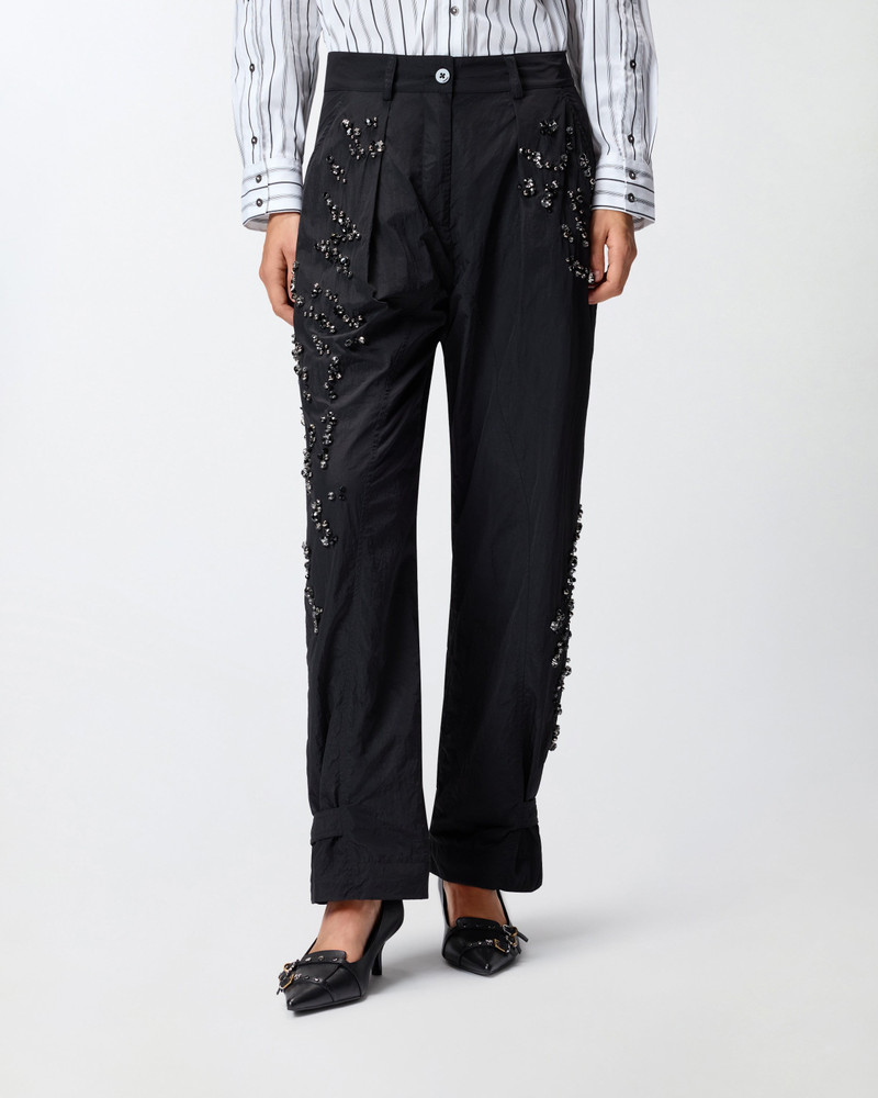 LOOSE-FIT TROUSERS WITH JEWEL EMBROIDERY 4