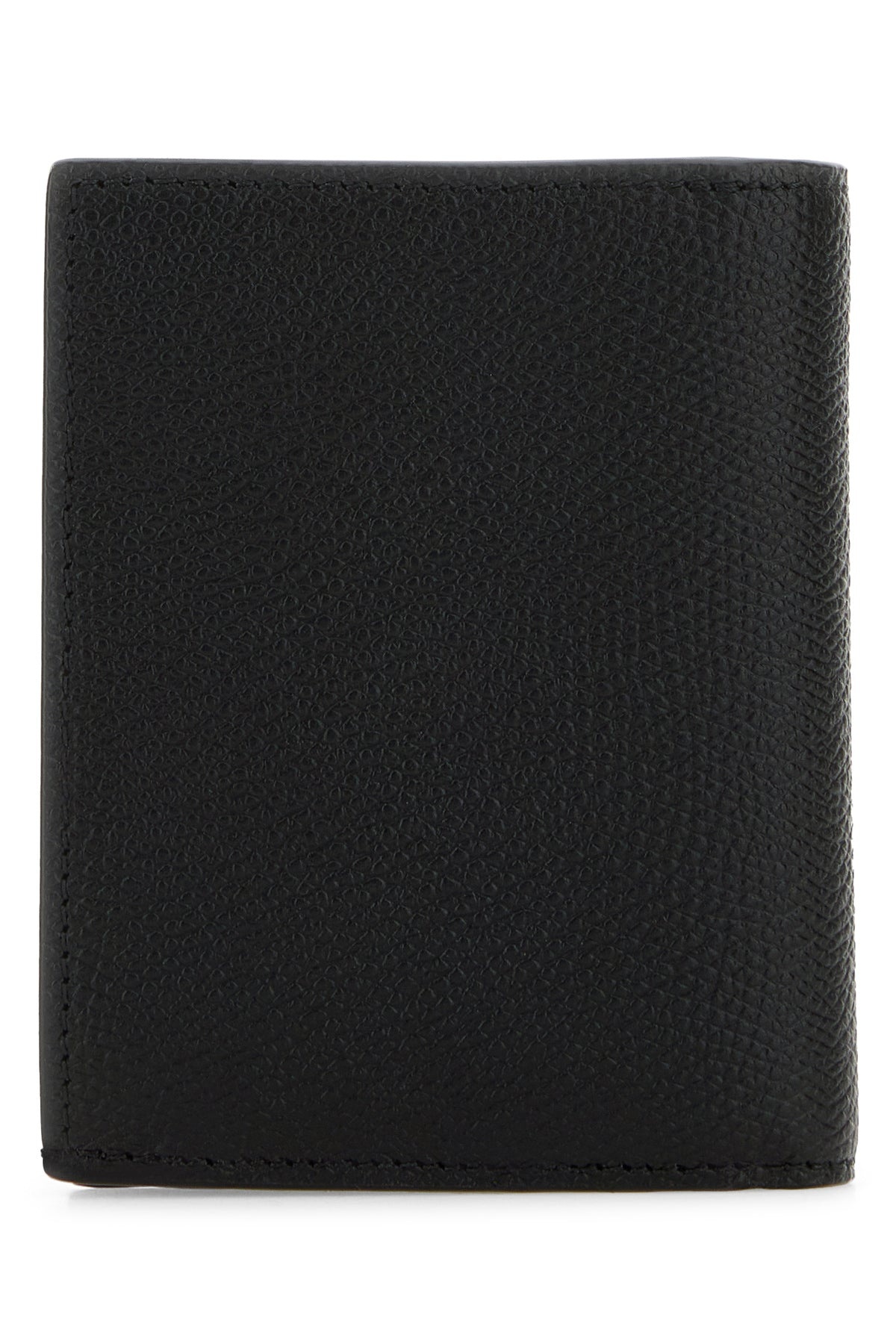 Black leather VLogo wallet - 3