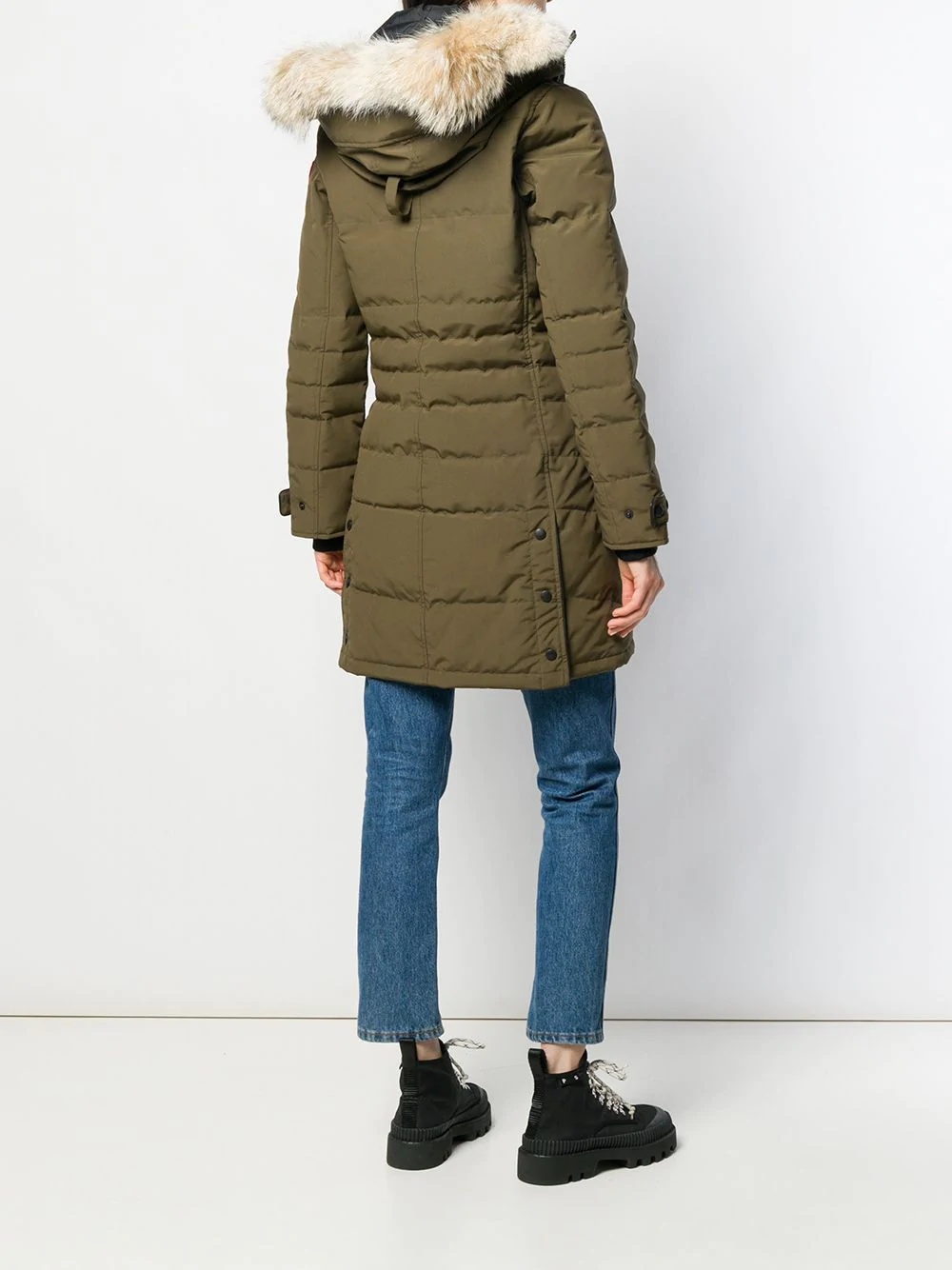 padded parka coat - 4