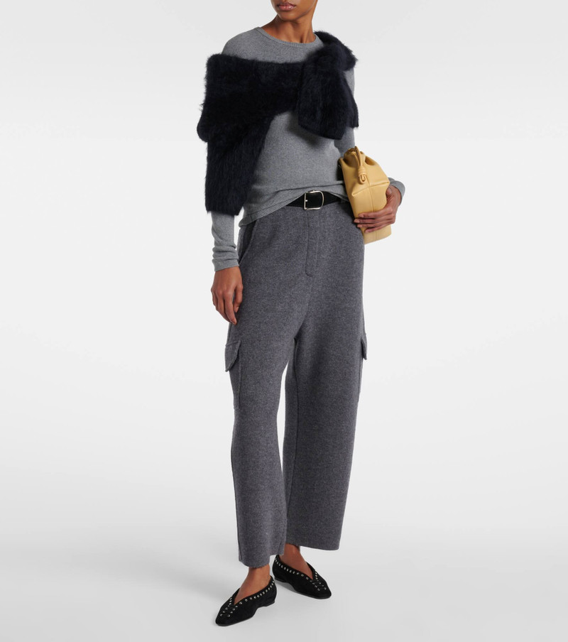 LISA YANG Vivian knitted cotton and cashmere top outlook