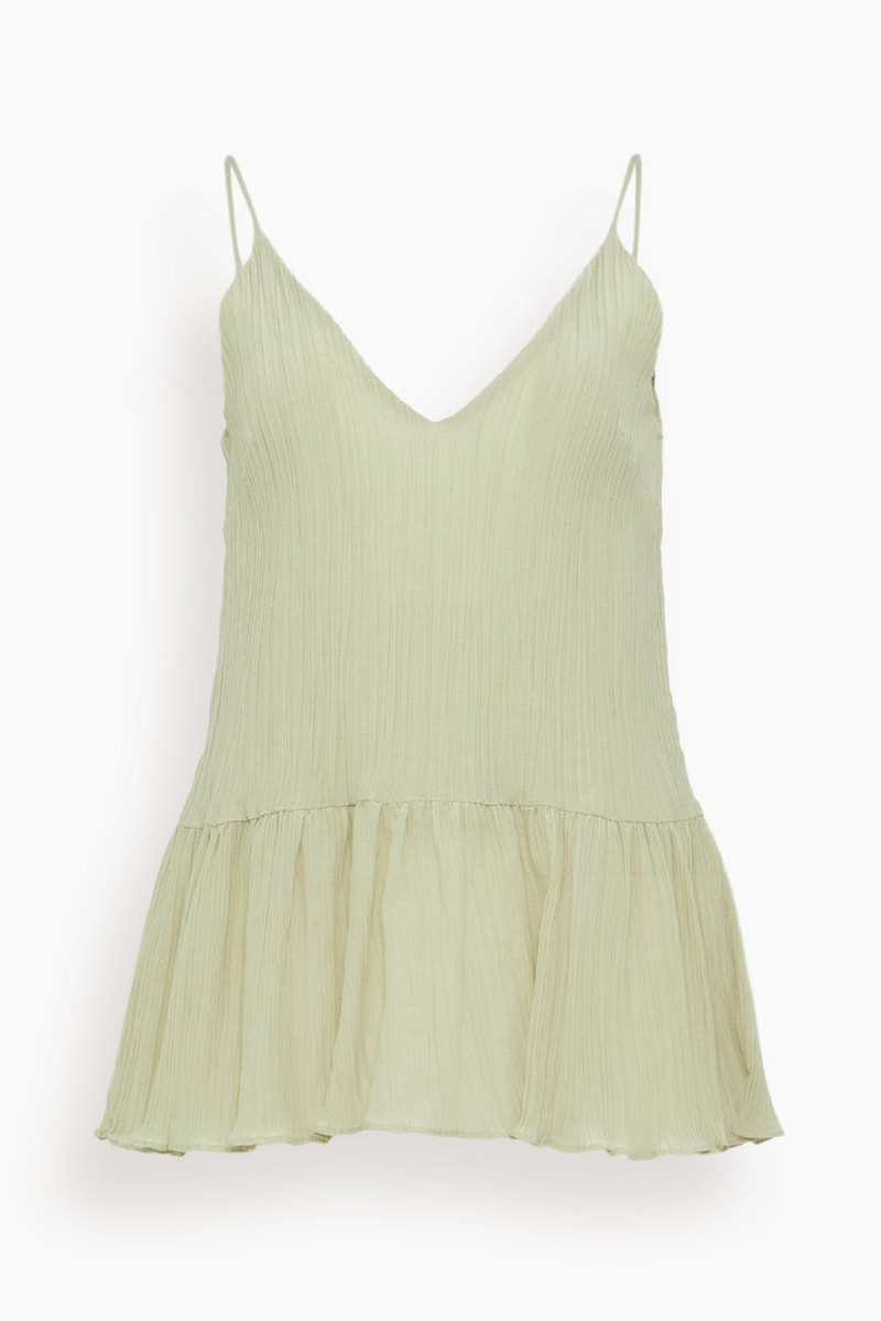 Lily Textured Flounce 상단 에 Lime Blossom 1
