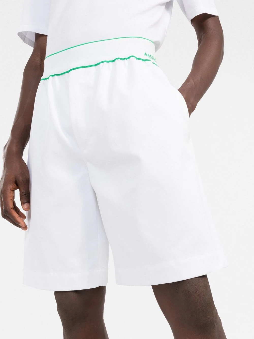 logo-waistband Bermuda shorts - 3