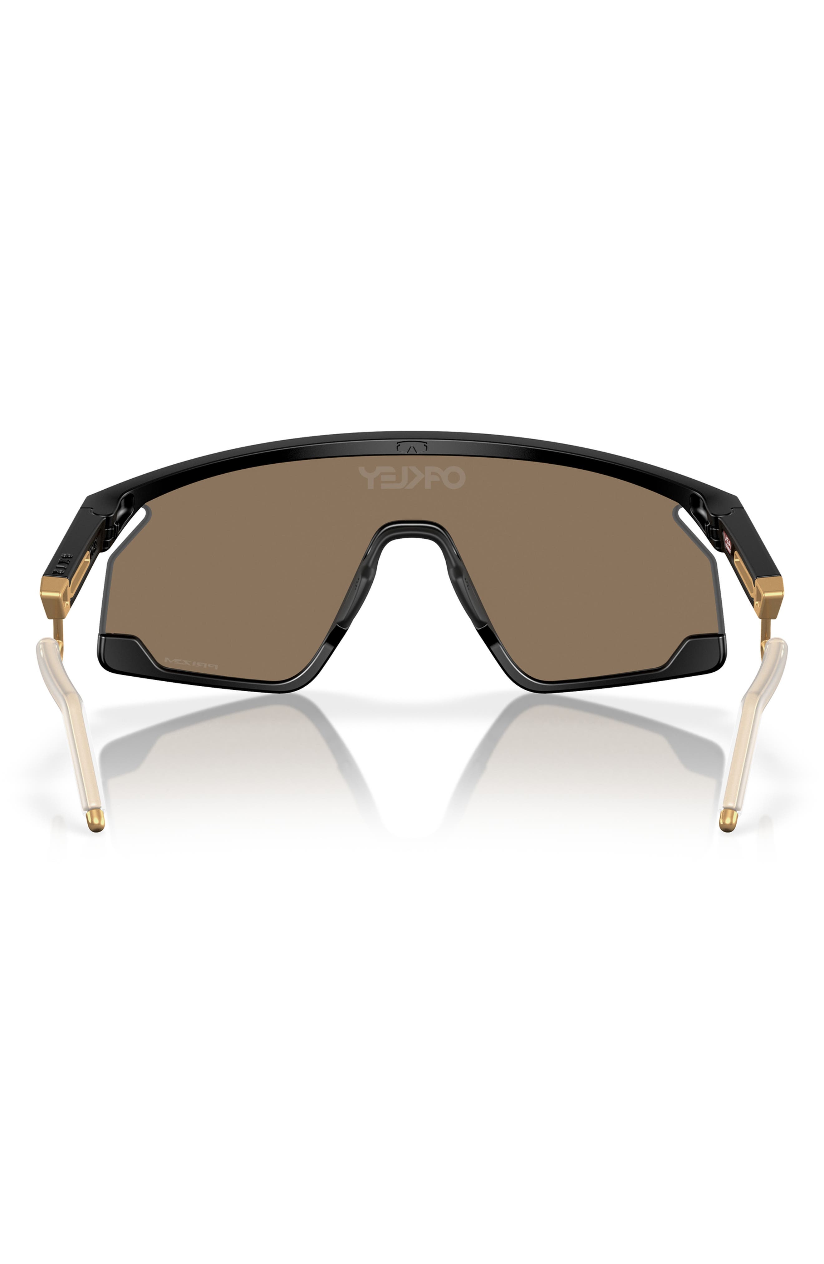 Oakley BXTR 39mm Polarized Rectangular Sunglasses in Matte Black at Nordstrom - 4